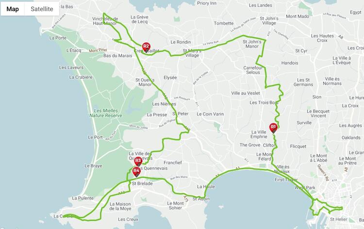 Jersey marathon route
